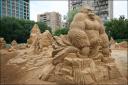 Фестиваль песчаной скульптуры в Ботаническом саду МГУ. Фото Алексея Юшенкова